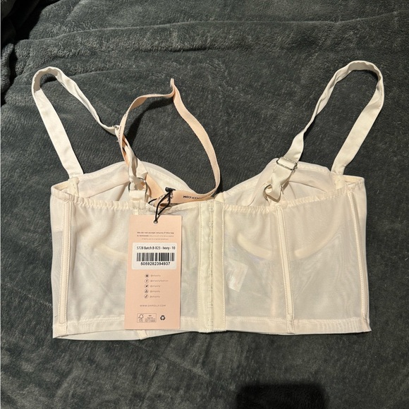 Oh Polly White Balconette Mesh Corset - Picture 2 of 3